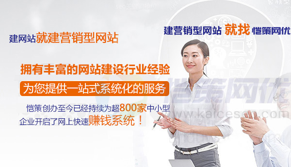 恺策网优拥有丰富的营销型网站建设经验提供一站式系统化服务 恺策网优拥有丰富的营销型网站建设经验提供一站式系统化服务