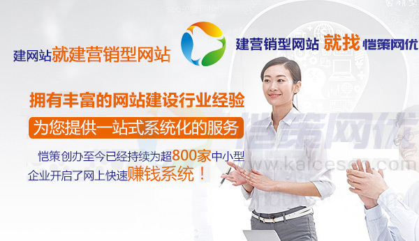 恺策网优拥有丰富的营销型网站建设经验提供一站式系统化服务 恺策网优拥有丰富的营销型网站建设经验提供一站式系统化服务